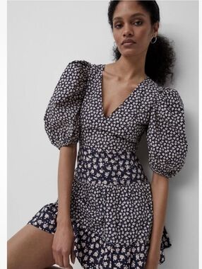 French Connection Aura Floral Ditsy Print Mini Dress